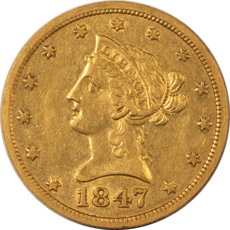 $10 1847-O $10 LIBERTY GOLD EAGLE – HIGH GRADE EXAMPLE!