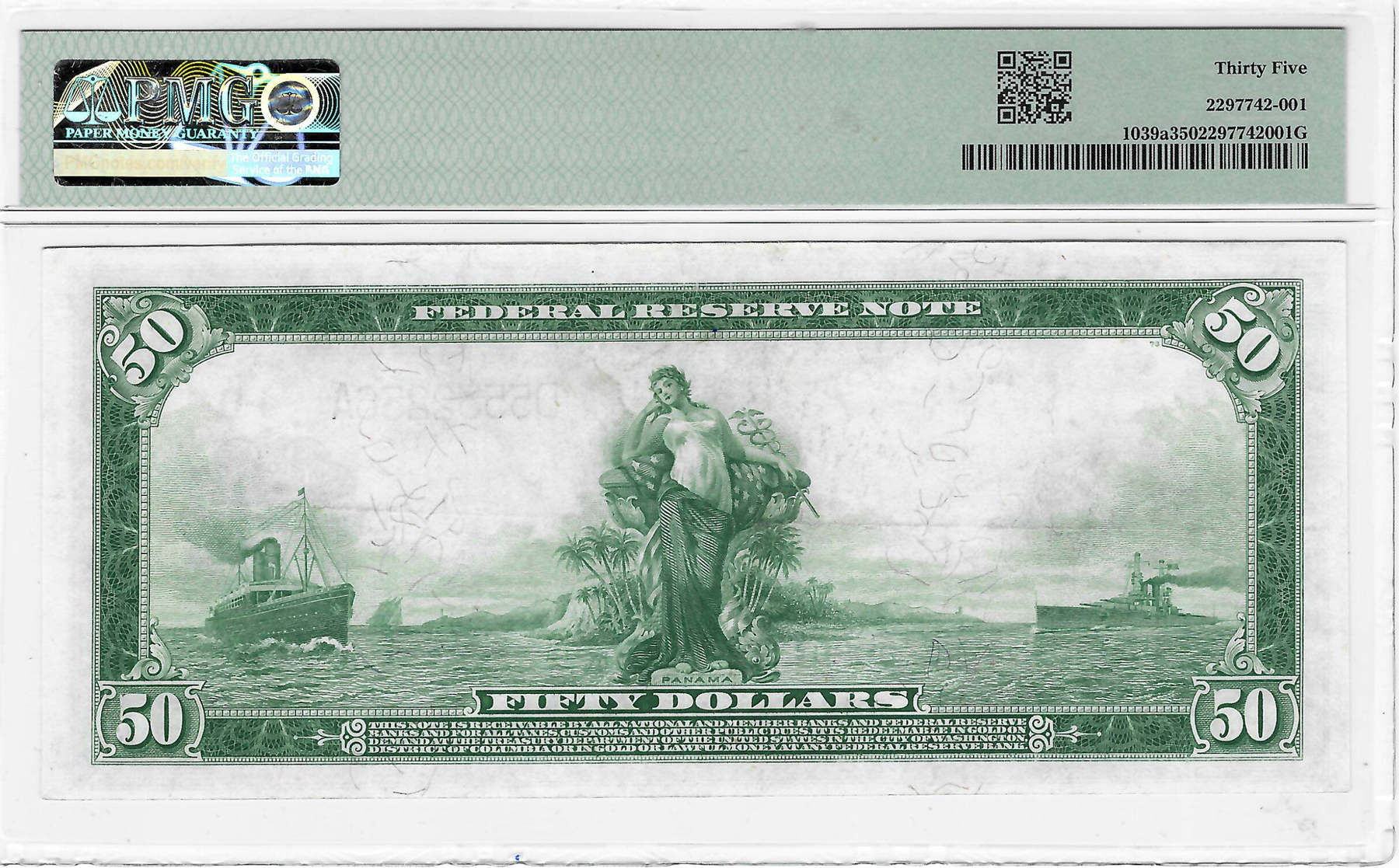 Large Federal Reserve Notes 1914 $50 FRN CLEVELAND FR#1039A WHITE/MELLON – PMG CH VF-35 BRIGHT LOOKS BETTER! Large Federal Reserve Notes 1914 $50 FRN CLEVELAND FR#1039A WHITE/MELLON – PMG CH VF-35 BRIGHT LOOKS BETTER!