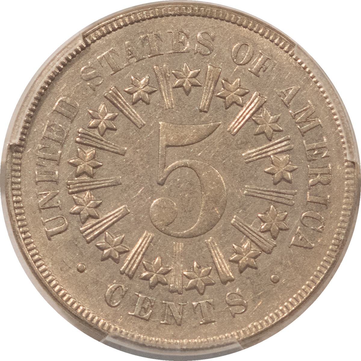 New Certified Coins 1866 RAYS SHIELD NICKEL – PCGS AU-58, FLASHY! FIRST YEAR TYPE! New Certified Coins 1866 RAYS SHIELD NICKEL – PCGS AU-58, FLASHY! FIRST YEAR TYPE!