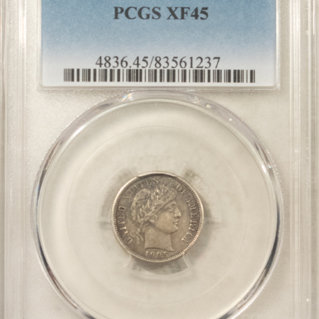 Barber Dimes 1905-O BARBER DIME – PCGS XF-45