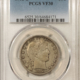 Barber Halves 1912 BARBER HALF DOLLAR – PCGS VF-25, NICE ORIGINAL!