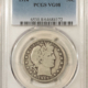 Barber Halves 1912-D BARBER HALF DOLLAR – PCGS VF-30, ATTRACTIVE!