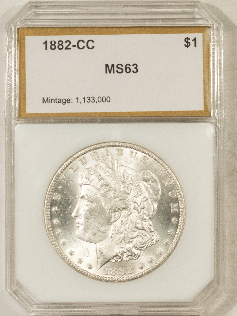 Dollars 1882-CC $1 MORGAN DOLLAR – CHOICE BRILLIANT UNCIRCULATED, CARSON CITY! Dollars 1882-CC $1 MORGAN DOLLAR – CHOICE BRILLIANT UNCIRCULATED, CARSON CITY!