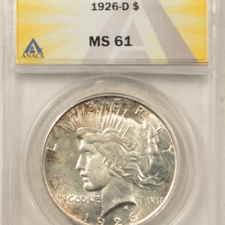 Dollars 1926-D $1 PEACE DOLLAR – ANACS MS-61