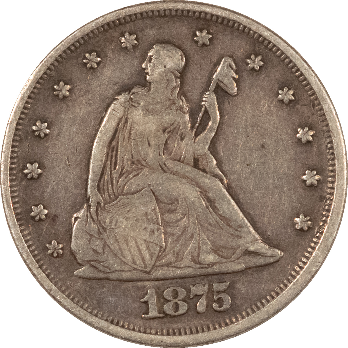 New Store Items 1875 TWENTY CENT PIECE – HIGH GRADE CIRCULATED EXAMPLE! New Store Items 1875 TWENTY CENT PIECE – HIGH GRADE CIRCULATED EXAMPLE!