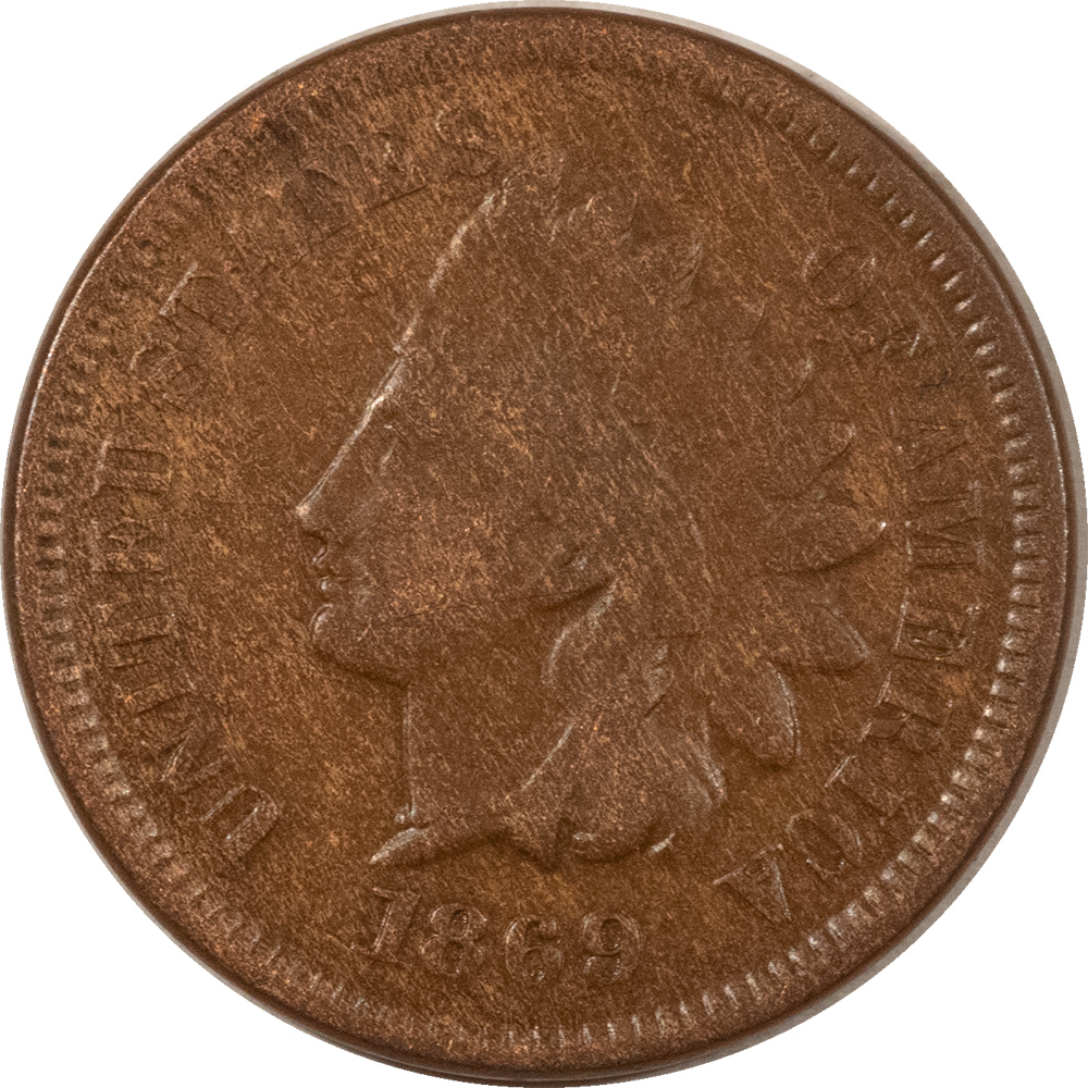 Indian 1869/69 INDIAN CENT – NICE PLEASING CIRCULATED EXAMPLE! STRONG DETAILS! Indian 1869/69 INDIAN CENT – NICE PLEASING CIRCULATED EXAMPLE! STRONG DETAILS!