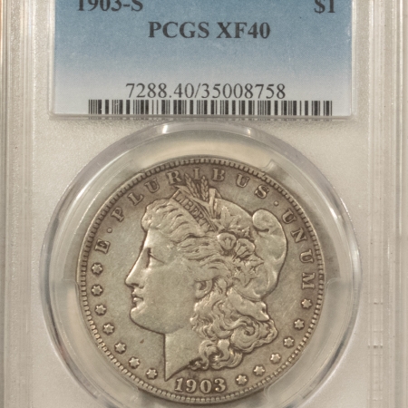 Dollars 1903-S $1 MORGAN DOLLAR – PCGS XF-40 NICE ORIGINAL, TOUGH DATE!