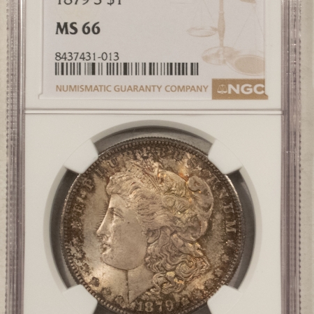 Dollars 1879-S $1 MORGAN DOLLAR – NGC MS-66 SUPER FRESH & ORIGINAL!