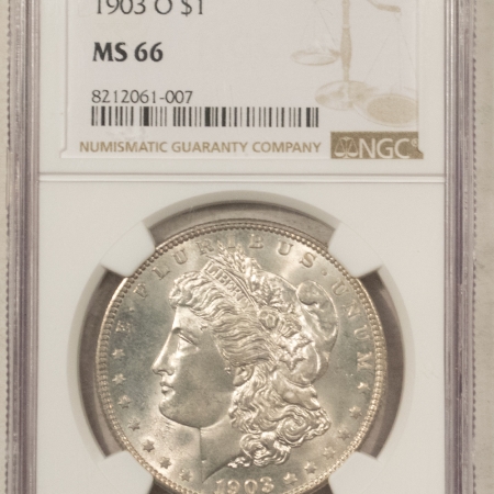 Dollars 1903-O $1 MORGAN DOLLAR – NGC MS-66 FRESH WHITE & PQ!