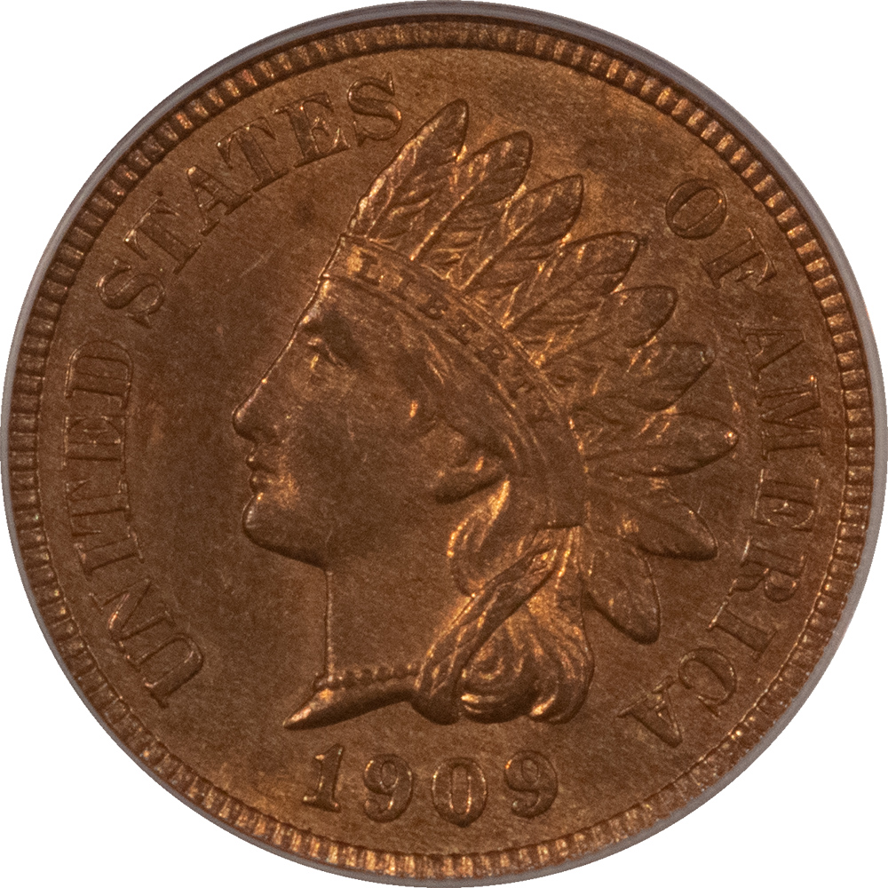 Indian 1909 INDIAN CENT – PCGS MS-64 RB NICE ORIGINAL Indian 1909 INDIAN CENT – PCGS MS-64 RB NICE ORIGINAL