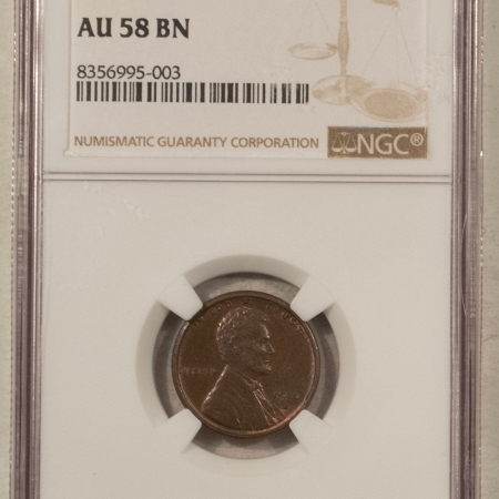 Lincoln Cents (Wheat) 1916-S LINCOLN CENT – NGC AU-58 BN, LOOKS MS-63! PREMIUM QUALITY!
