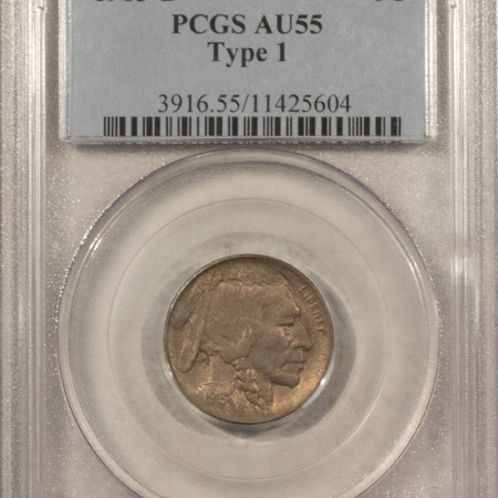 Buffalo Nickels 1913-D BUFFALO NICKEL TYPE 1 – PCGS AU-55