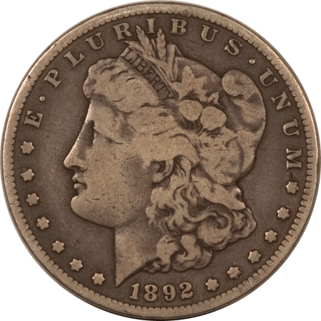 Dollars 1892-S $1 MORGAN DOLLAR – PLEASING CIRCULATED EXAMPLE! TOUGH DATE!