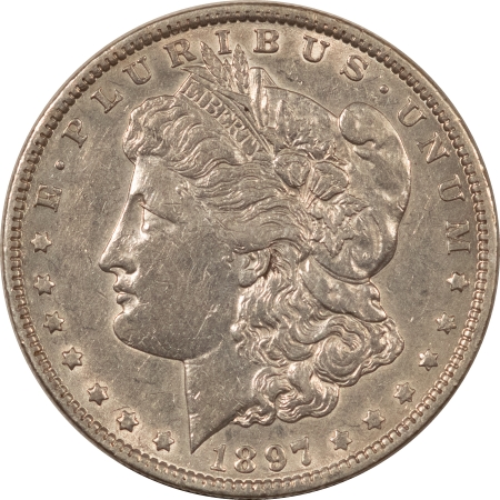 Dollars 1897-O $1 MORGAN DOLLAR – AU+ BUT LIGHTLY CLEANED! TOUGH DATE!