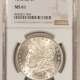 Dollars 1890-O $1 MORGAN DOLLAR – NGC MS-63+ FLASHY & NICE!