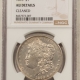 Dollars 1890-O $1 MORGAN DOLLAR – NGC MS-63, PREMIUM QUALITY!