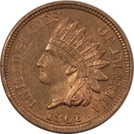 Indian 1862 INDIAN CENT – LOOKS CHOICE UNCIRCULATED, BUT VERY LIGHT OBVERSE SCRATCH!