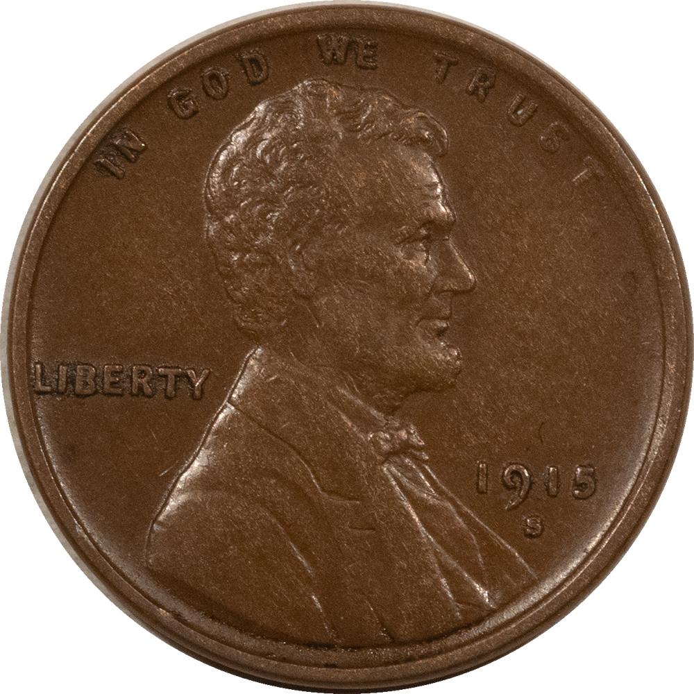 Lincoln Cents (Wheat) 1915-S LINCOLN CENT – HIGH GRADE NEARLY UNCIRCULATED, LOOKS CHOICE! Lincoln Cents (Wheat) 1915-S LINCOLN CENT – HIGH GRADE NEARLY UNCIRCULATED, LOOKS CHOICE!