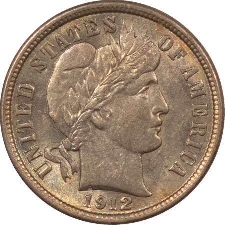 Barber Dimes 1912 BARBER DIME – HIGH GRADE NEARLY UNCIRCULATED LOOKS CHOICE!