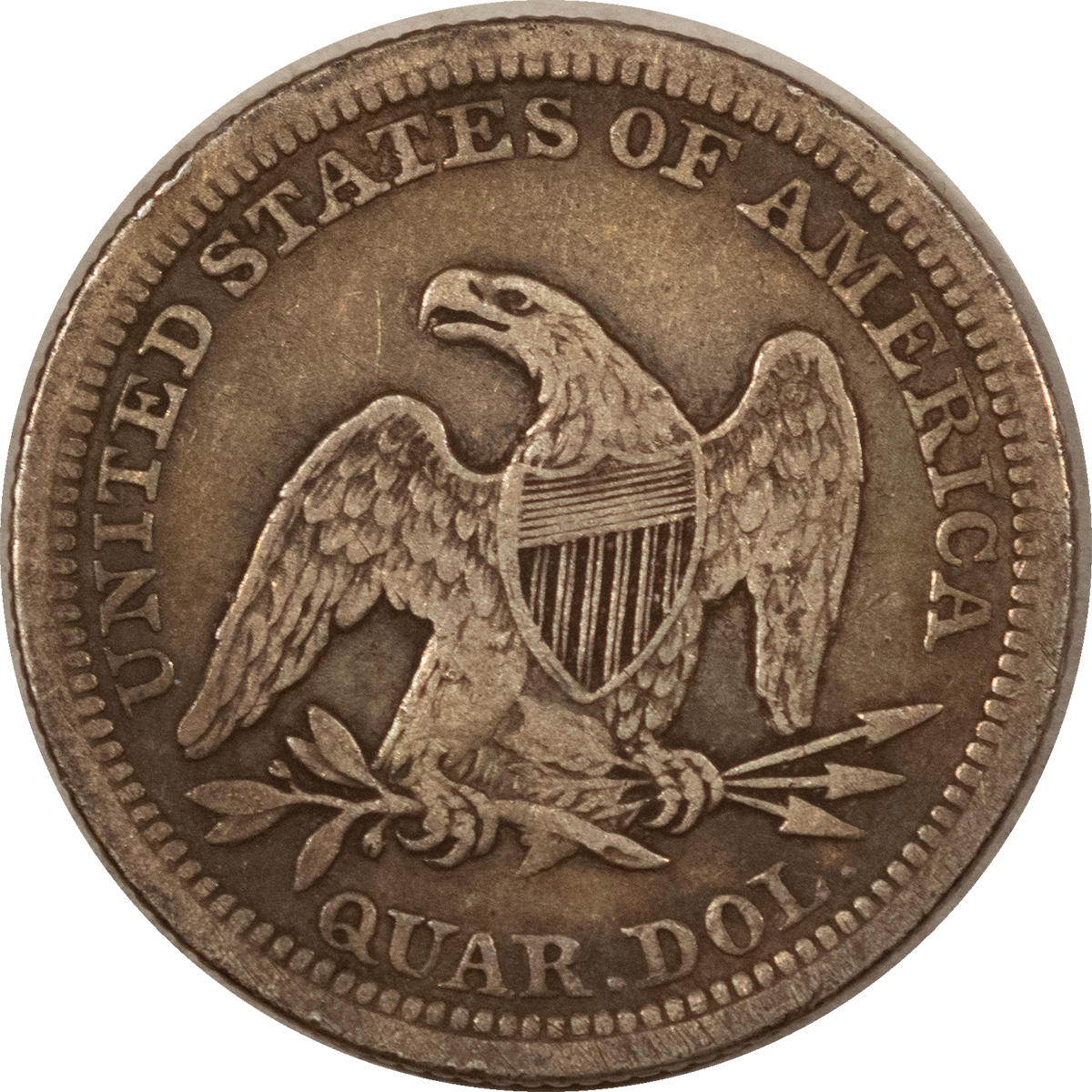 Liberty Seated Quarters 1857 LIBERTY SEATED QUARTER – HIGH GRADE CIRCULATED EXAMPLE! Liberty Seated Quarters 1857 LIBERTY SEATED QUARTER – HIGH GRADE CIRCULATED EXAMPLE!