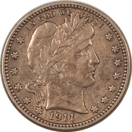 Barber Quarters 1911-D BARBER QUARTER DOUBLED DIE REVERSE – HIGH GRADE EXAMPLE! OLD CLEANING!