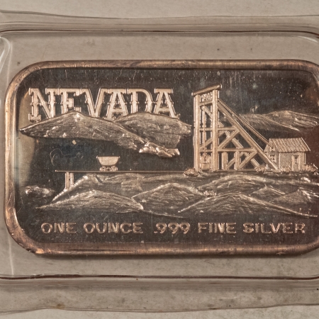 Bullion SILVERTOWNE VINTAGE NEVADA 1 OZ .999 SILVER NEW STILL SEALED IN ORIGINAL PLASTIC