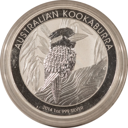Bullion 2014 $1 AUSTRALIA 1 OZ KOOKABURRA .999 SILVER – GEM BRILLIANT UNCIRCULATED!