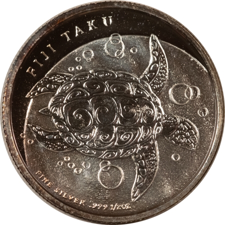 Bullion 2013 $1 FIJI TAKU 1/2 OZ SILVER HAWKSBILL TURTLE .999, GEM BRILLIANT UNCIRC!