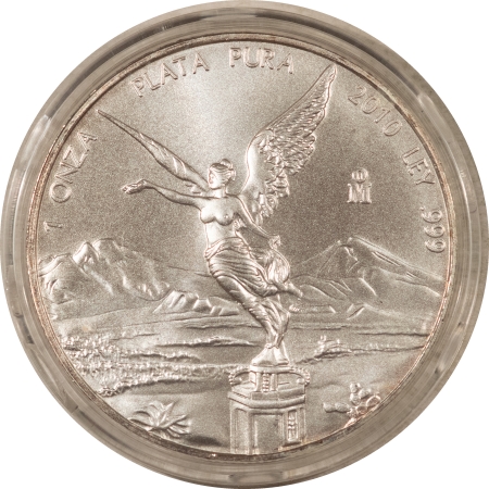 Bullion 2010 MEXICO 1 ONZA .999 SILVER LIBERTAD – GEM BRILLIANT UNCIRCULATED IN CAPSULE!