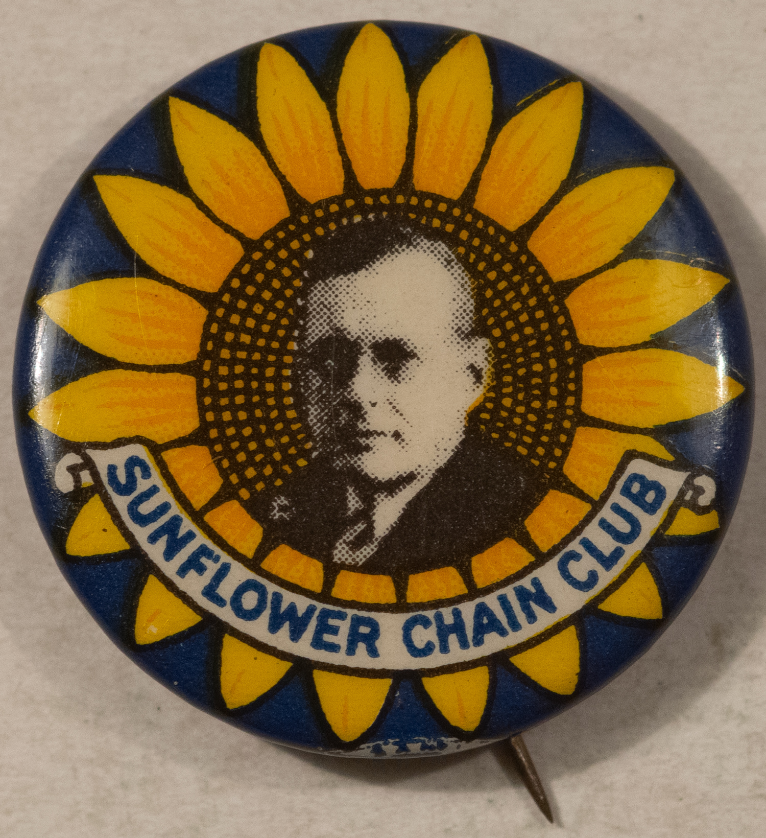 New Store Items 1936 ALF LANDON 1″ SUNFLOWER CHAIN CLUB CELLULOID CAMPAIGN BUTTON – NEAR MINT+! New Store Items 1936 ALF LANDON 1″ SUNFLOWER CHAIN CLUB CELLULOID CAMPAIGN BUTTON – NEAR MINT+!