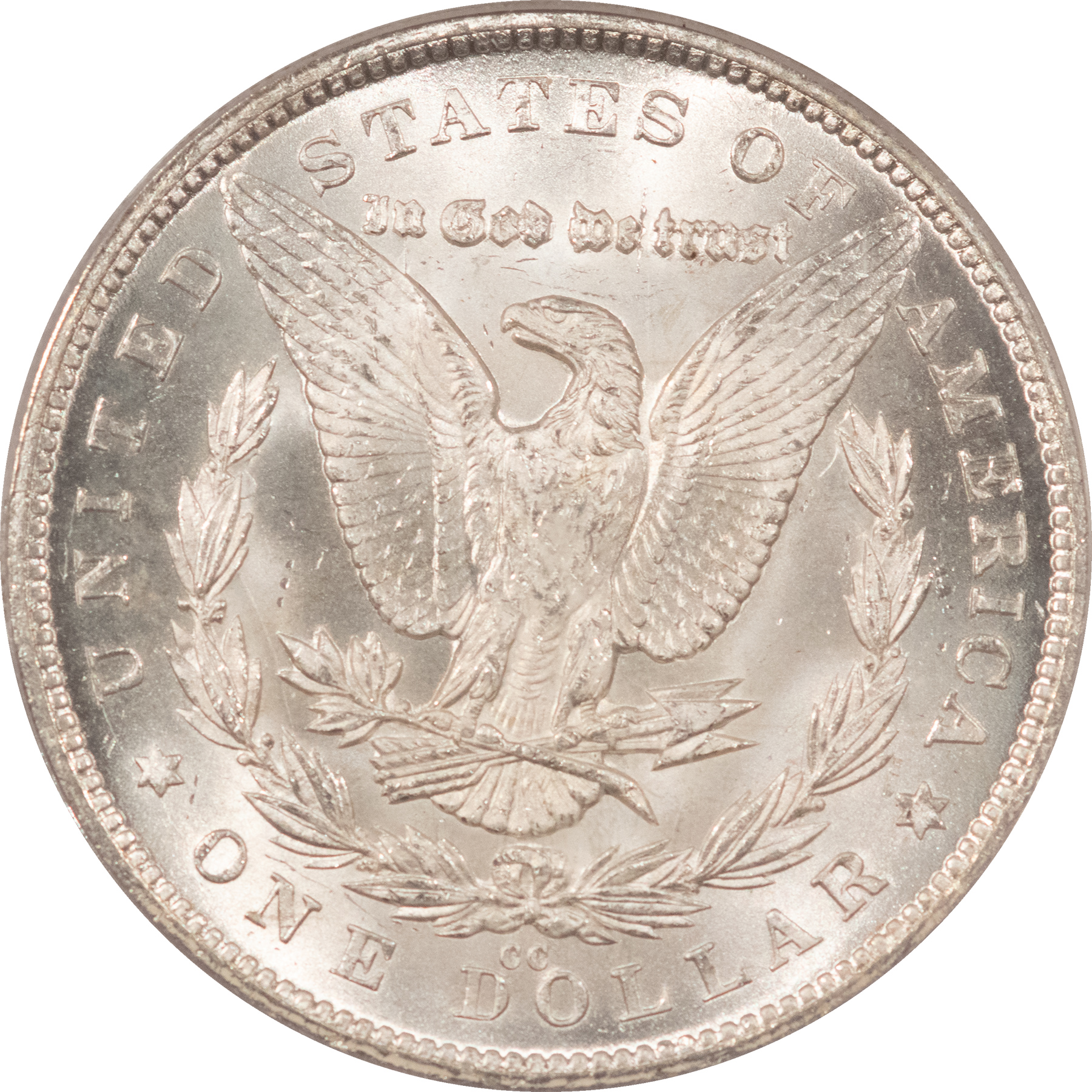 Dollars 1880-CC $1 MORGAN DOLLAR – PCGS MS-65, WHITE LUSTROUS GEM, CARSON CITY! Dollars 1880-CC $1 MORGAN DOLLAR – PCGS MS-65, WHITE LUSTROUS GEM, CARSON CITY!