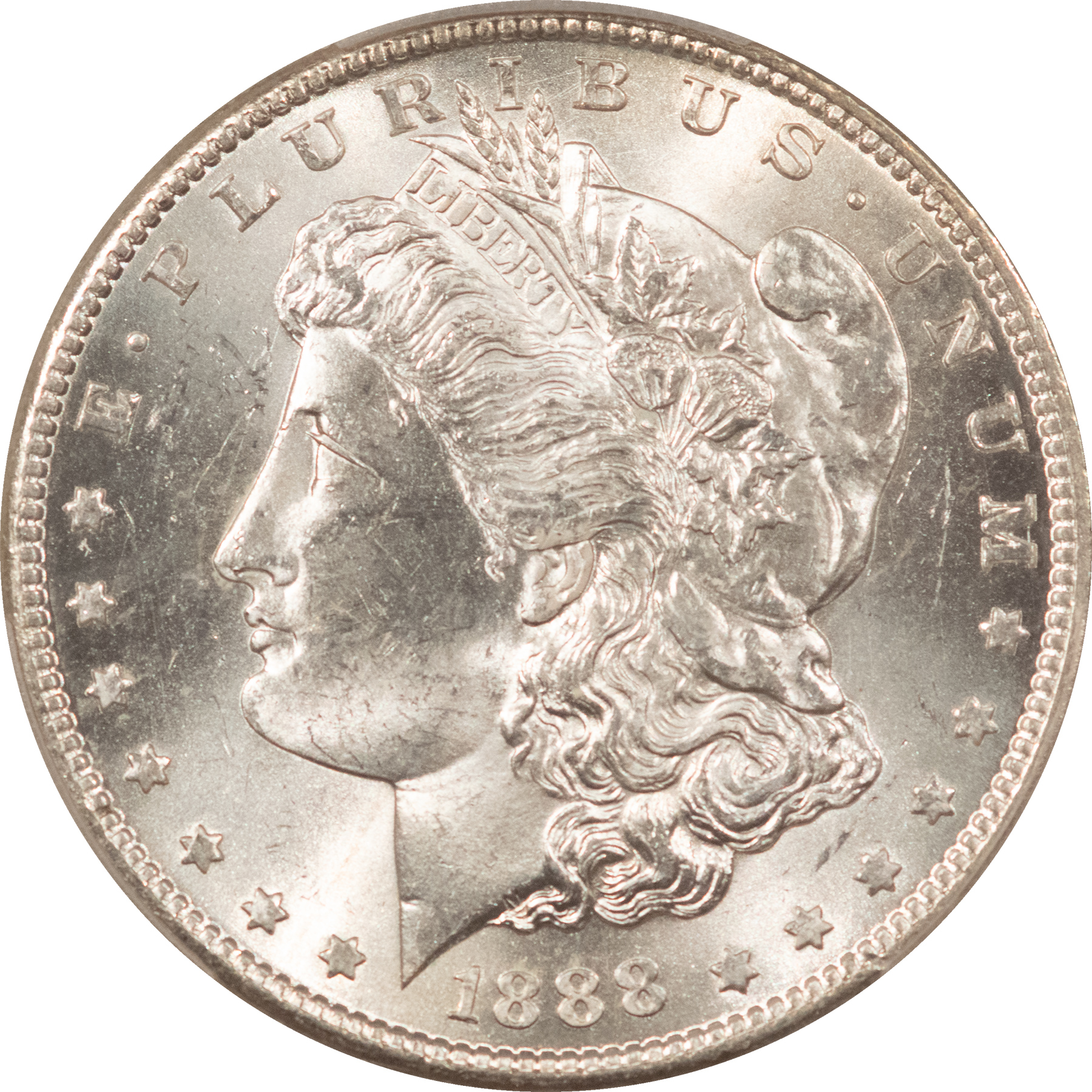 Dollars 1888-S $1 MORGAN DOLLAR – PCGS MS-64, PREMIUM QUALITY BLAZER! Dollars 1888-S $1 MORGAN DOLLAR – PCGS MS-64, PREMIUM QUALITY BLAZER!