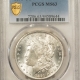 Dollars 1890-CC $1 MORGAN DOLLAR – PCGS MS-63, BLAST WHITE & CHOICE! CARSON CITY! Dollars 1890-CC $1 MORGAN DOLLAR – PCGS MS-63, BLAST WHITE & CHOICE! CARSON CITY!