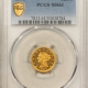 $1 1857-S $1 GOLD DOLLAR – PCGS XF-45 CAC APPROVED, RARE! POP 1 AT CAC! UNDERRATED