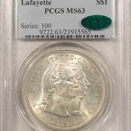 CAC Approved Coins 1900 LAFAYETTE COMMEMORATIVE DOLLAR – PCGS MS-63, WHITE, PQ & CAC APPROVED!