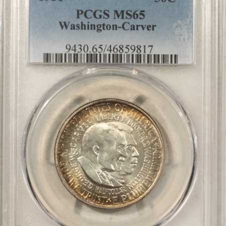 Early Commems 1951 WASHINGTON-CARVER COMMEMORATIVE HALF DOLLAR – PCGS MS-65, PREMIUM QUALITY!