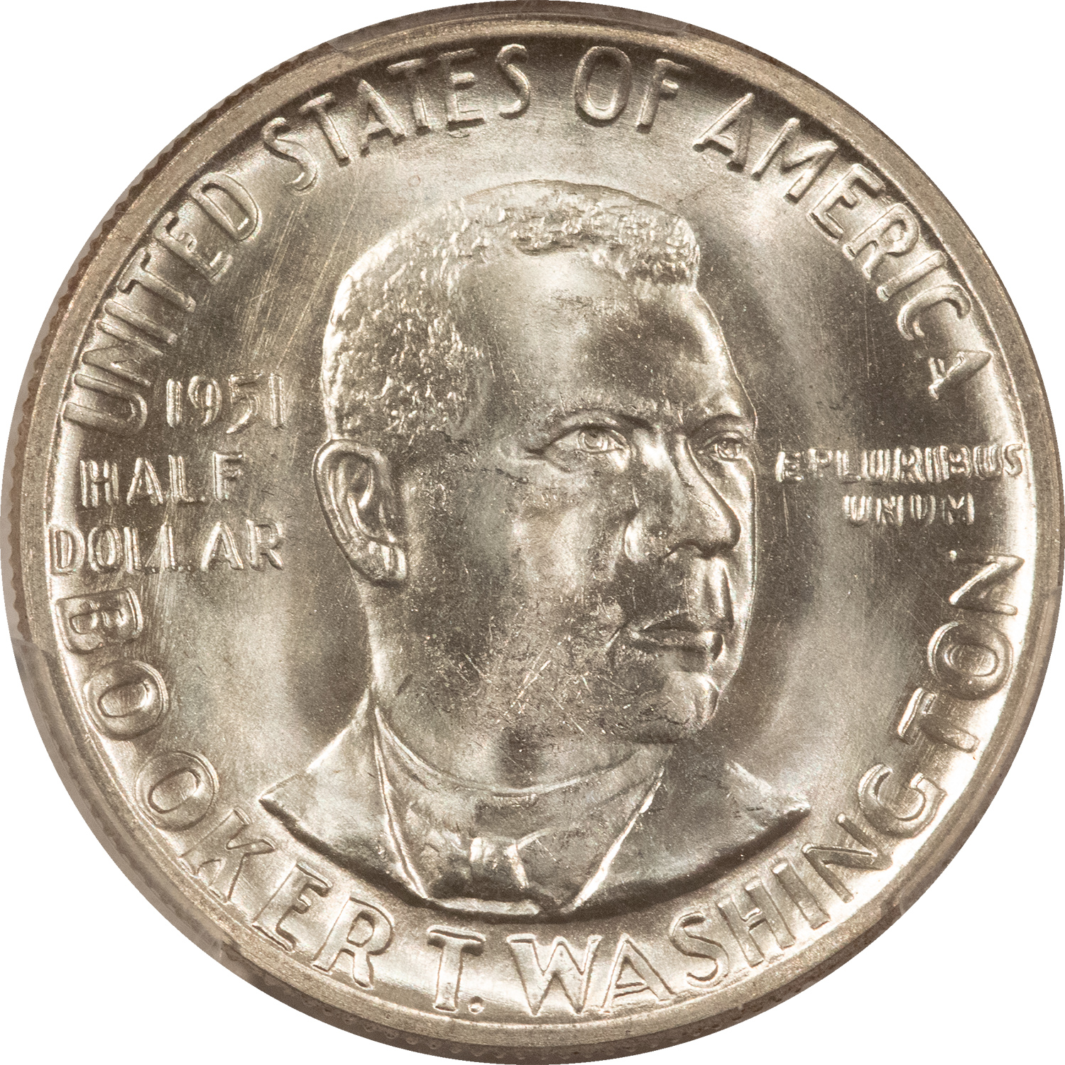 Early Commems 1951-D BOOKER T WASHINGTON COMMEMORATIVE HALF DOLLAR – PCGS MS-66 BLAST WHITE! Early Commems 1951-D BOOKER T WASHINGTON COMMEMORATIVE HALF DOLLAR – PCGS MS-66 BLAST WHITE!