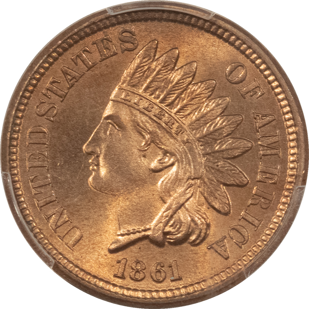 CAC Approved Coins 1861 INDIAN CENT – PCGS MS-65, CAC; A PQ BLAZER & VIRTUALLY MS-66 QUALITY! CAC Approved Coins 1861 INDIAN CENT – PCGS MS-65, CAC; A PQ BLAZER & VIRTUALLY MS-66 QUALITY!