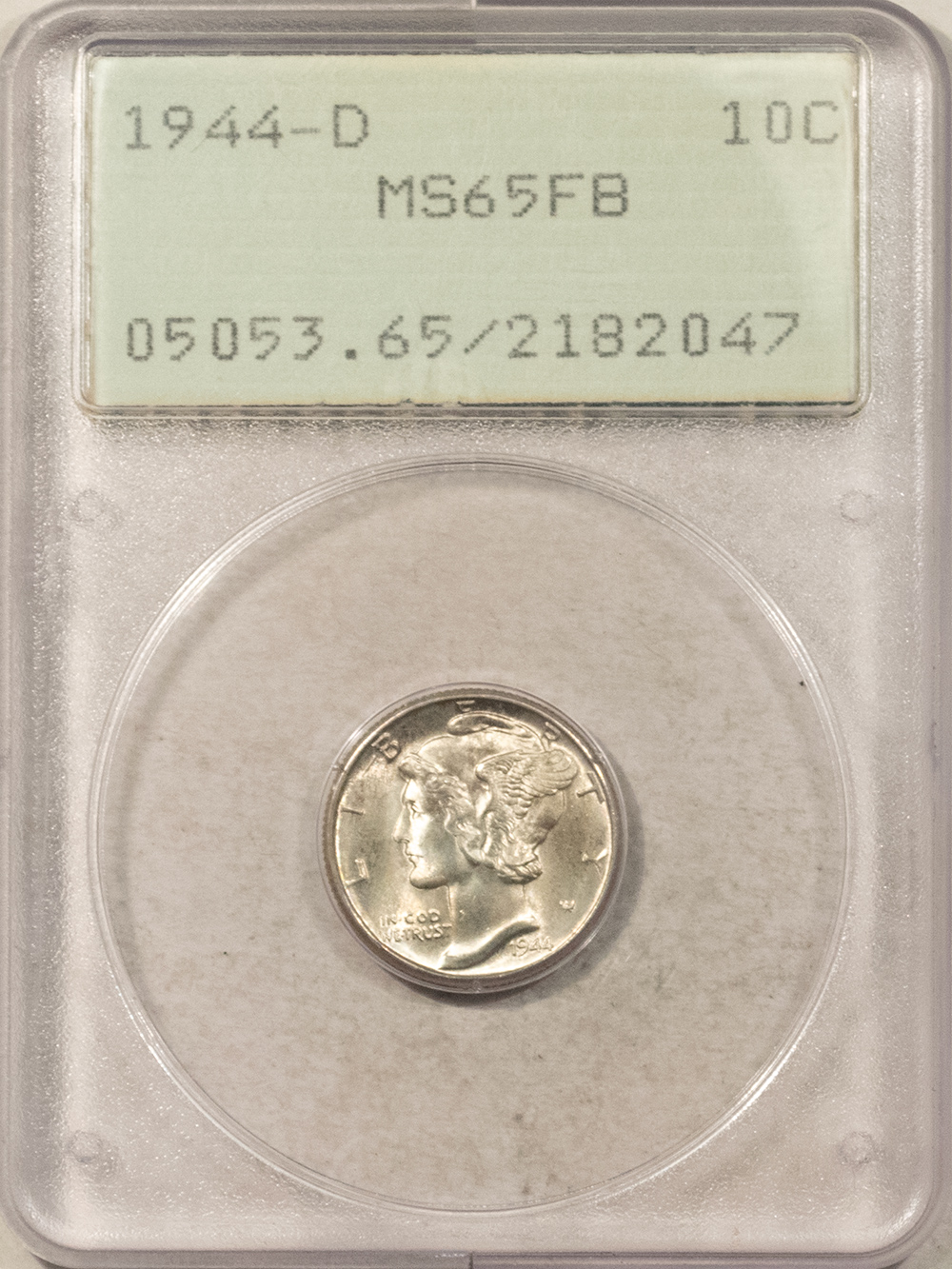 Dimes 1944-D MERCURY DIME – PCGS MS-65 FB, RATTLER, FRESH, PQ & LOOKS MS-67 TO US! Dimes 1944-D MERCURY DIME – PCGS MS-65 FB, RATTLER, FRESH, PQ & LOOKS MS-67 TO US!