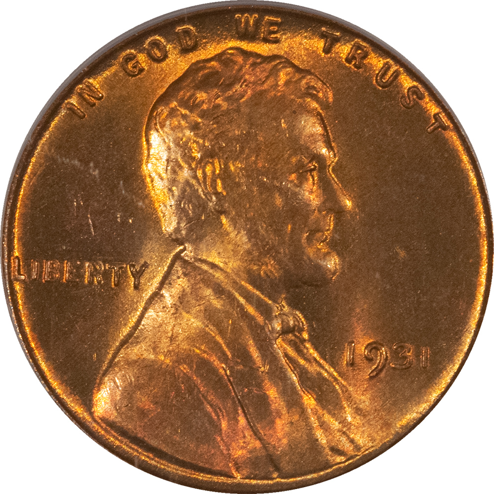 Lincoln Cents (Wheat) 1931 LINCOLN CENT – PCGS MS-64 RD, PRETTY! Lincoln Cents (Wheat) 1931 LINCOLN CENT – PCGS MS-64 RD, PRETTY!