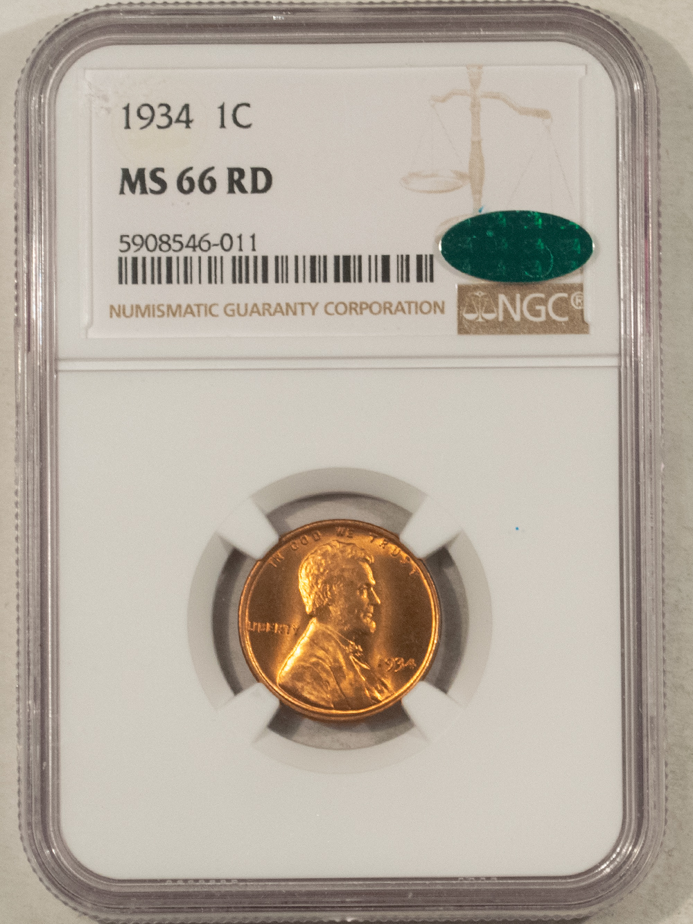 CAC Approved Coins 1934 LINCOLN CENT – NGC MS-66 RD, LUSTROUS PREMIUM QUALITY & CAC APPROVED! CAC Approved Coins 1934 LINCOLN CENT – NGC MS-66 RD, LUSTROUS PREMIUM QUALITY & CAC APPROVED!