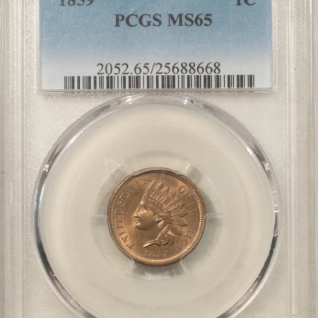 Indian 1859 INDIAN CENT – PCGS MS-65 ATTRACTIVE GEM FIRST-YEAR ISSUE!