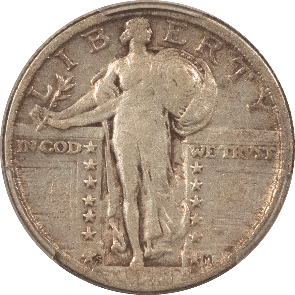 New Certified Coins 1918/7-S STANDING LIBERTY QUARTER – PCGS VF-25, PLEASING ORIGINAL KEY-DATE! New Certified Coins 1918/7-S STANDING LIBERTY QUARTER – PCGS VF-25, PLEASING ORIGINAL KEY-DATE!