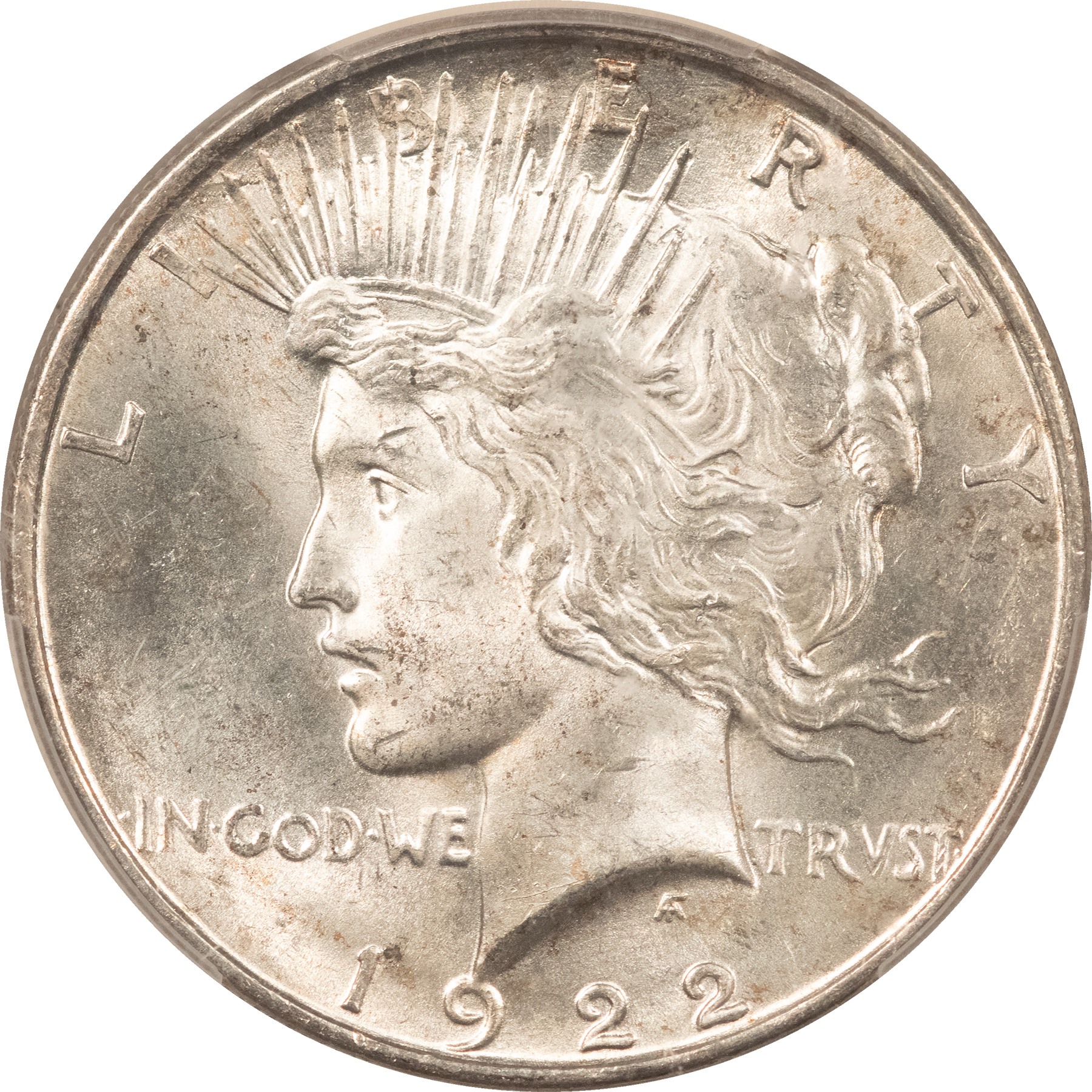 Dollars 1922-D $1 PEACE DOLLAR – PCGS MS-64 Dollars 1922-D $1 PEACE DOLLAR – PCGS MS-64