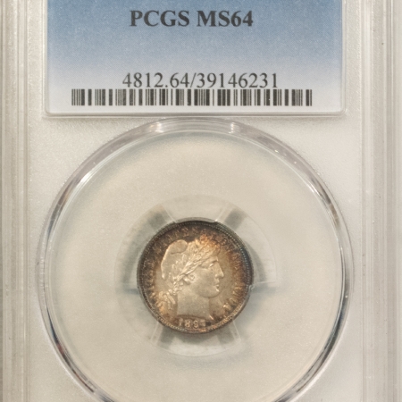 Barber Dimes 1897 BARBER DIME – PCGS MS-64, PRETTY COLOR & PREMIUM QUALITY!