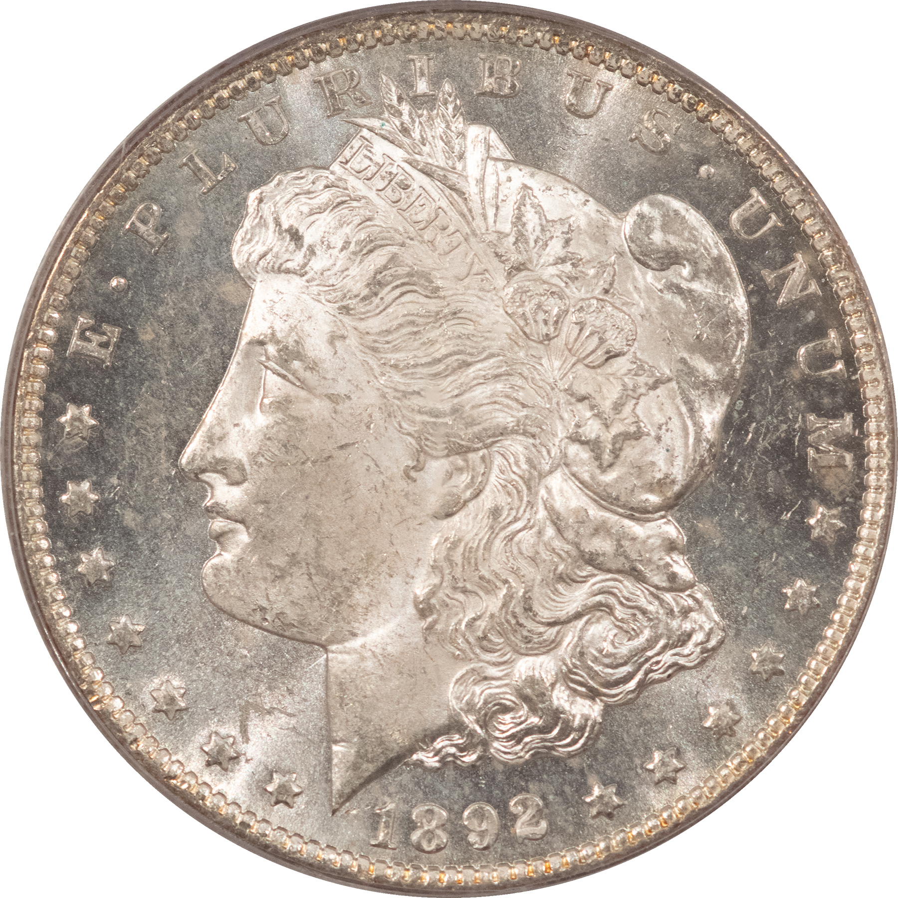Dollars 1892-CC $1 MORGAN DOLLAR – PCGS MS-62 PL LOOKS 63+, PROOFLIKE & PQ! CARSON CITY! Dollars 1892-CC $1 MORGAN DOLLAR – PCGS MS-62 PL LOOKS 63+, PROOFLIKE & PQ! CARSON CITY!