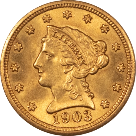 $2.50 1903 $2.50 LIBERTY GOLD QUARTER EAGLE – UNCIRCULATED!