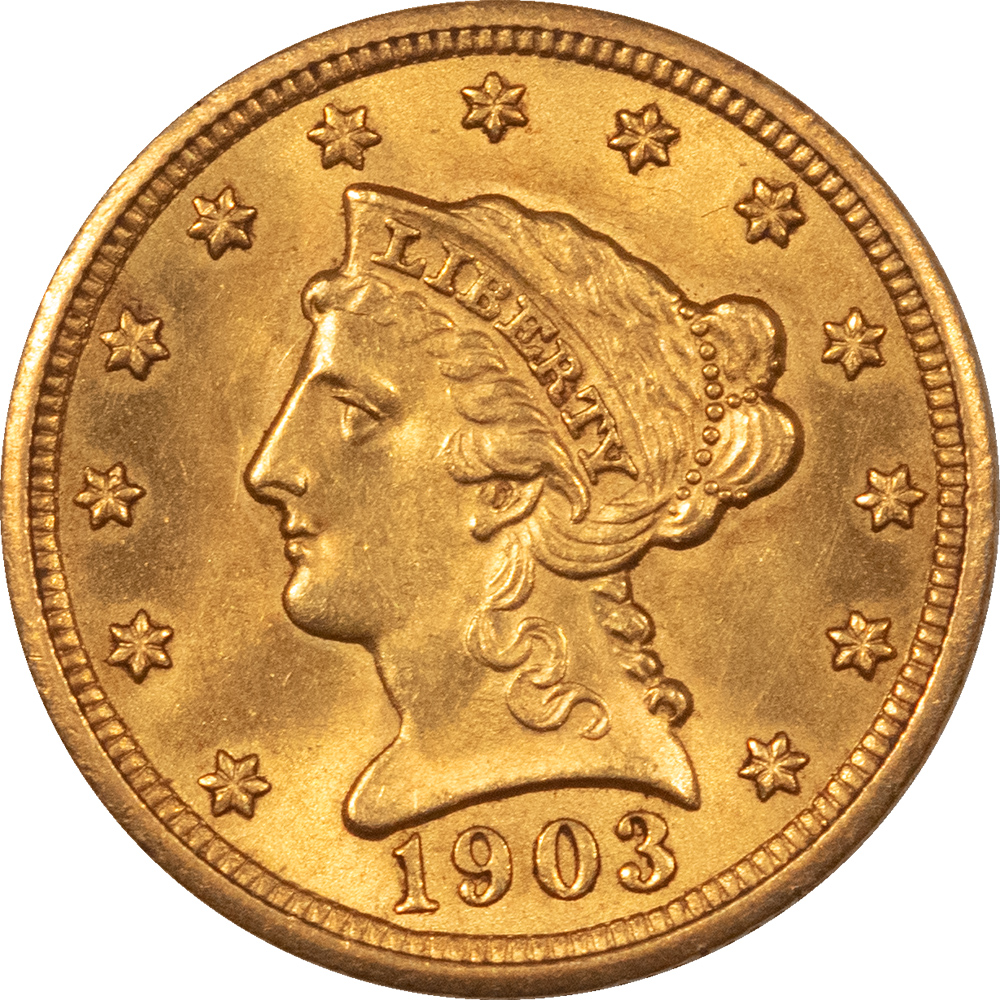 $2.50 1903 $2.50 LIBERTY GOLD QUARTER EAGLE – UNCIRCULATED! $2.50 1903 $2.50 LIBERTY GOLD QUARTER EAGLE – UNCIRCULATED!
