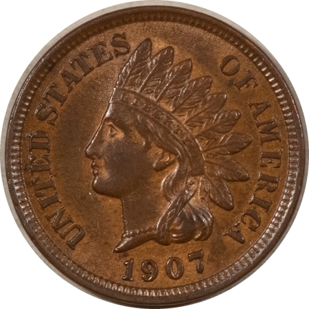 Indian 1907 INDIAN CENT – NICE BROWN UNCIRCULATED COIN!