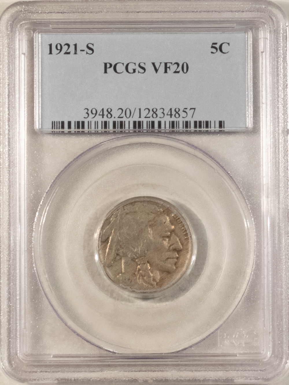 Buffalo Nickels 1921-S BUFFALO NICKEL – PCGS VF-20 Buffalo Nickels 1921-S BUFFALO NICKEL – PCGS VF-20